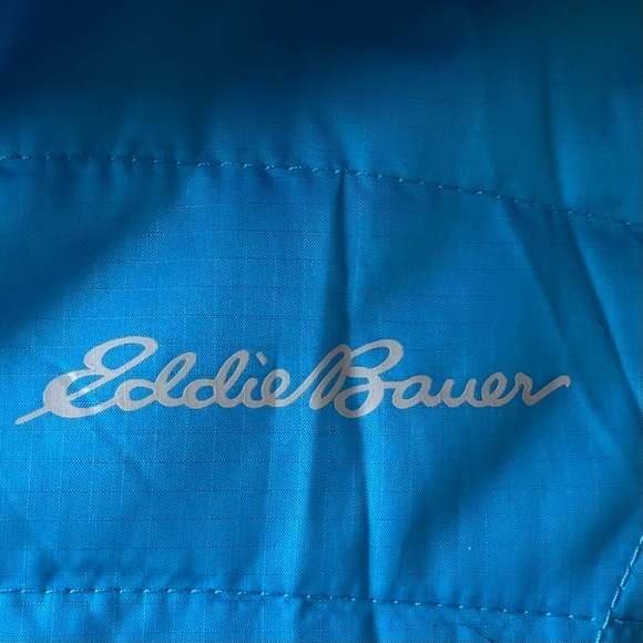 EDDIE BAUER LIGHTWEIGHT BLUE PUFFER JACKET SIZE SMALL - Picture 4 of 14